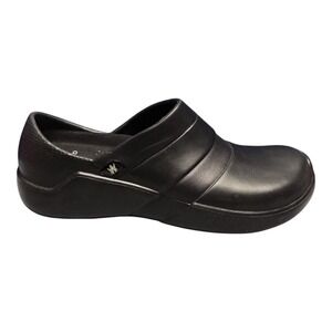 ANYWEAR Journey Health Care Professional Nurse Clogs Womens Size 9 Black Slip On